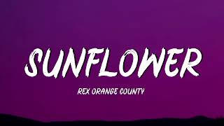 Sunflower - Rex Orange County (Lyrics)