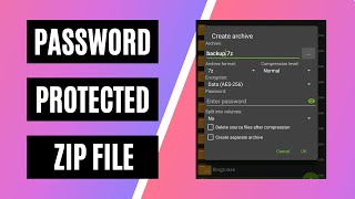 Password Protected Zip File | How to Create a Password on a Zip File in Android
