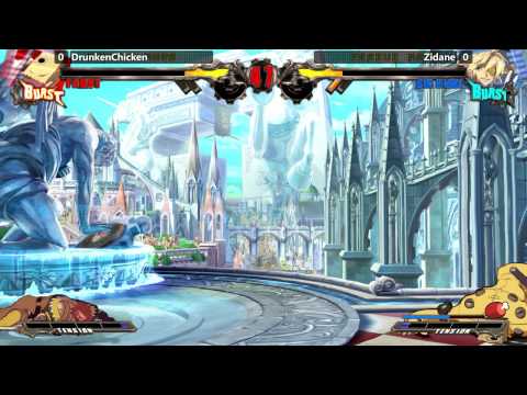 Guilty Gear Xrd @ NEC15 - DrunkenChicken (Faust) vs Zidane (Sin) [720p/60fps]