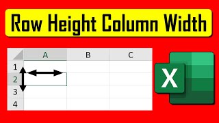 How to Change Row Height and Column Width in Excel