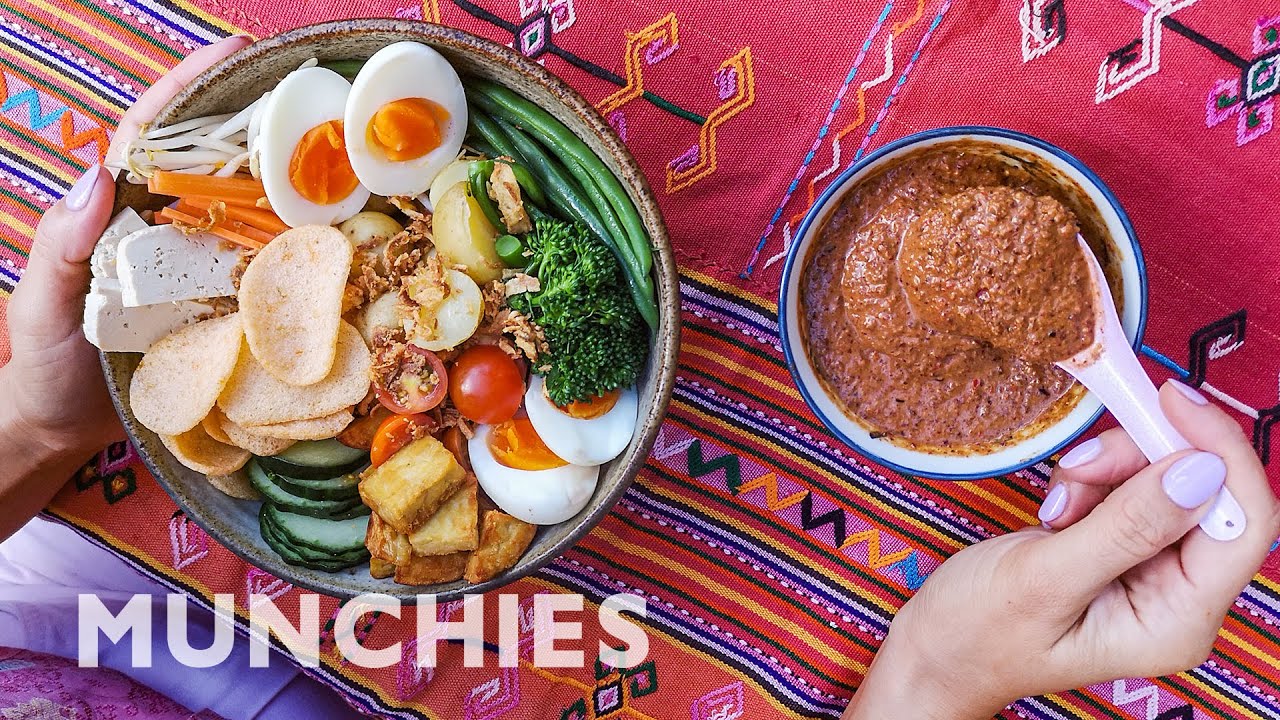 Gado Gado: Indonesian Salad With Peanut Dressing