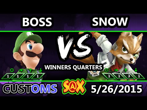 S@X Customs - WS | Boss (Luigi) vs Snow (Fox) SSB4 WS - Smash Wii U - Smash 4