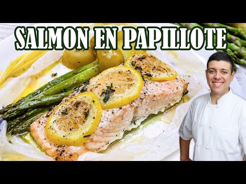 Salmon in Parchment Paper | Salmon en Papillote Recipe by Lounging with Lenny