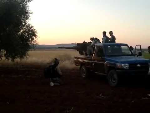 استهداف مطار منغ العسكري برشاش 23 من قبل كتيبة قبضة الشمال