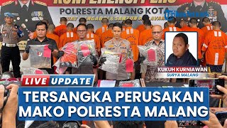 17 Orang Ditahan, Jadi Tersangka Perusakan Mako Polresta Malang Kota