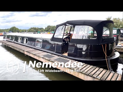 👋 WIDEBEAM FOR SALE - Nemendee / 68ft x 12ft Aqualine / £174,950 👋