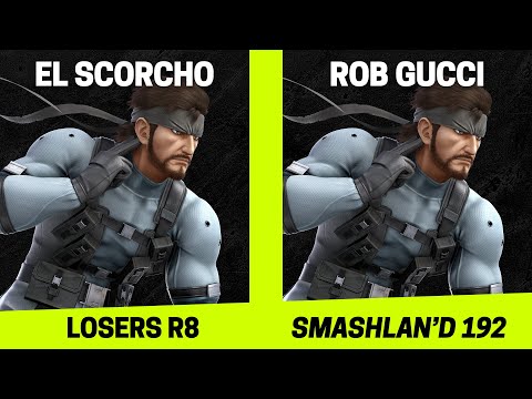SmashLAN'd 192 Losers R8 - El Scorcho (Snake) vs Rob Gucci (Snake) - SSBU Tournament