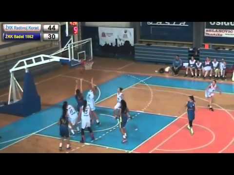MŽRKL 2014/15, 2.kolo: ŽKK Radivoj Korać - ŽKK Badel 1862