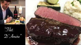ROMANTIC Filet Mignon w/ Truffle Mashed Potatoes & Roasted Zucchini | VALENTINE'S COOKING SPECIAL