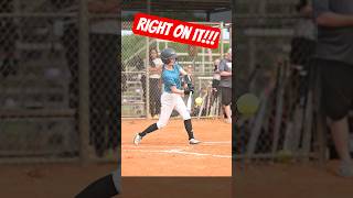 🥎 Slow Motion Swing Sends It to the Outfield! #highlights
