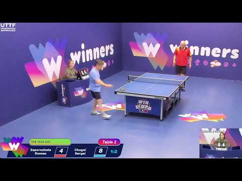 WINners CUP table 2  07.10 Zaporozhets Roman - Chugai Sergei  19:00