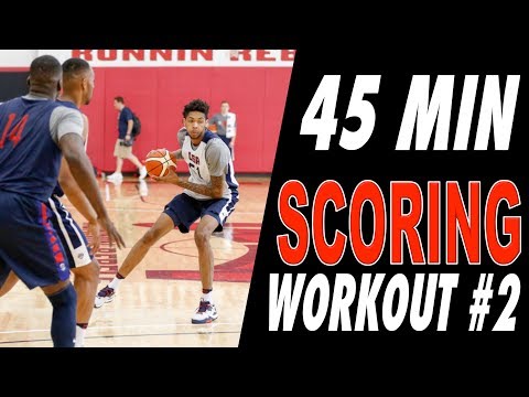 45 Minute FREE Basketball SCORING Workout | WORKOUT 2