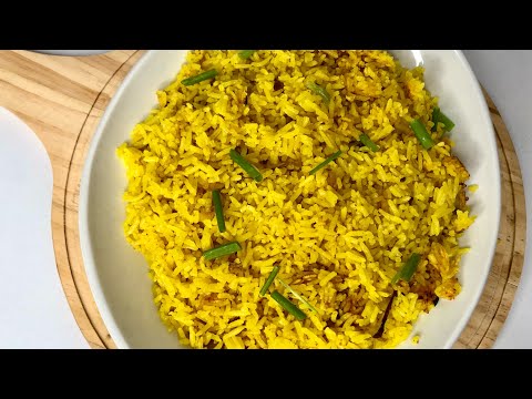How to cook the authentic Ghanaian curry rice / yellow rice