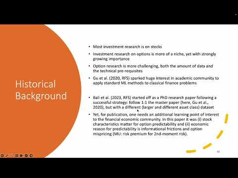 Lecture 10.3. Machine Learning Portfolios for Options: