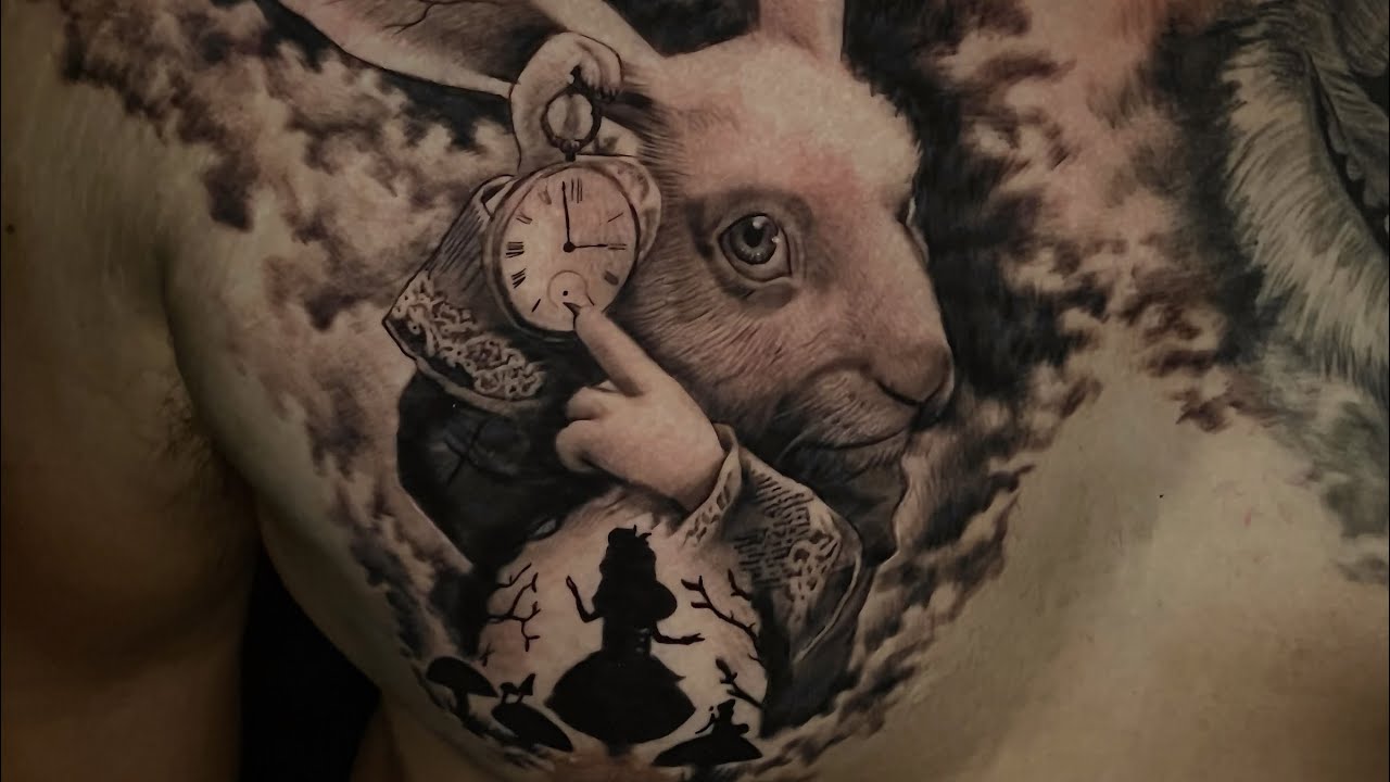 Watch 🔥COMO TATUAR sombras , tatuaje de conejo blanco, ALICIA en el país de las maravillas Now 🔥COMO TATUAR sombras , tatuaje de conejo blanco, ALICIA en el país de las maravillas