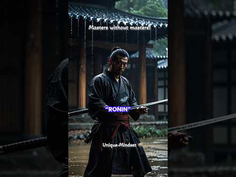 Samurai Ronin: The Masterless Warriors ⚔️ #samurai #ronin  #warriorspirit  #bushidocode  #unbroken