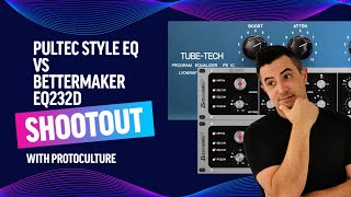 Video thumbnail for Pultec EQ vs Bettermaker EQ232D Shootout with Protoculture by Sonic Academy