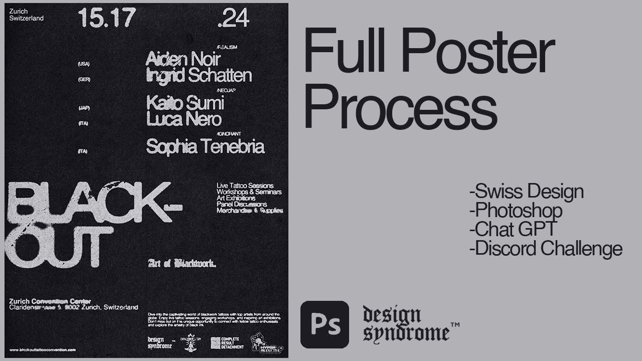 Swiss Design Poster Process Walkthrough!