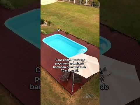 R$ 850 MIL (ESTUDA TROCA) - CHÁCARA 30.923 m², CASA 4 QTS, BARRACÃO, 2 TANQUES, PISCINA, CONTENDA/PR