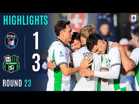 PISA-SASSUOLO 1-3 | HIGHLIGHTS | Berardi and Koné Sink Pisa in Away Win | SERIE A 2025/26