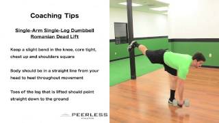 355. Single Arm Single Leg Dumbbell Romanian Dead Lift
