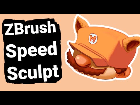 Tanooki Mario ZBrush Speed Sculpt - 1 Hour in 8 Minutes