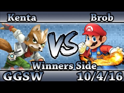 GGSW 1 - Kenta (Fox) Vs Brob (Mario) Smash Wii U Winners Side - Smash 4