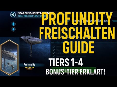 Profundity Unlock Guide! Tiers 1-4 + Bonus Tiers Easily in SWGOH! German Guide
