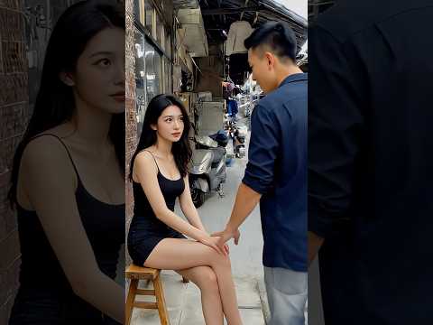 城中村巷子里的漂亮小姐姐Pretty young ladies in the alleys of the urban village