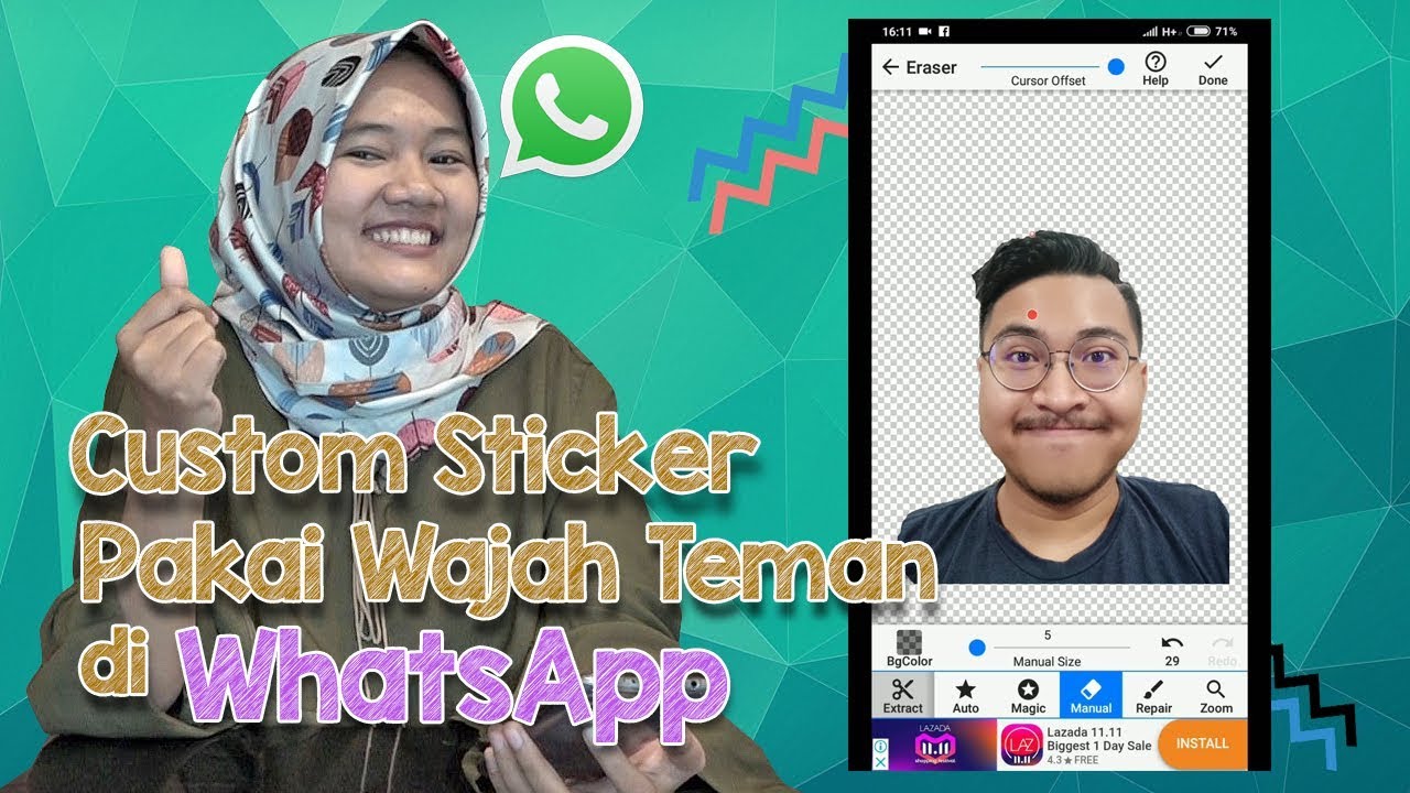 Cara Bikin Stiker Whatsapp Pakai Foto Sendiri Ataupun Teman