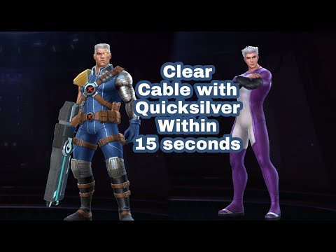 Clear Cable With Quick Silver in less than 15 Seconds | Marvel Future Fight