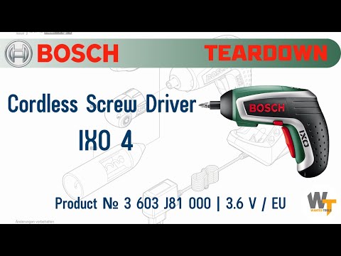 BOSCH IXO 4 Cordless Screw Driver #teardown