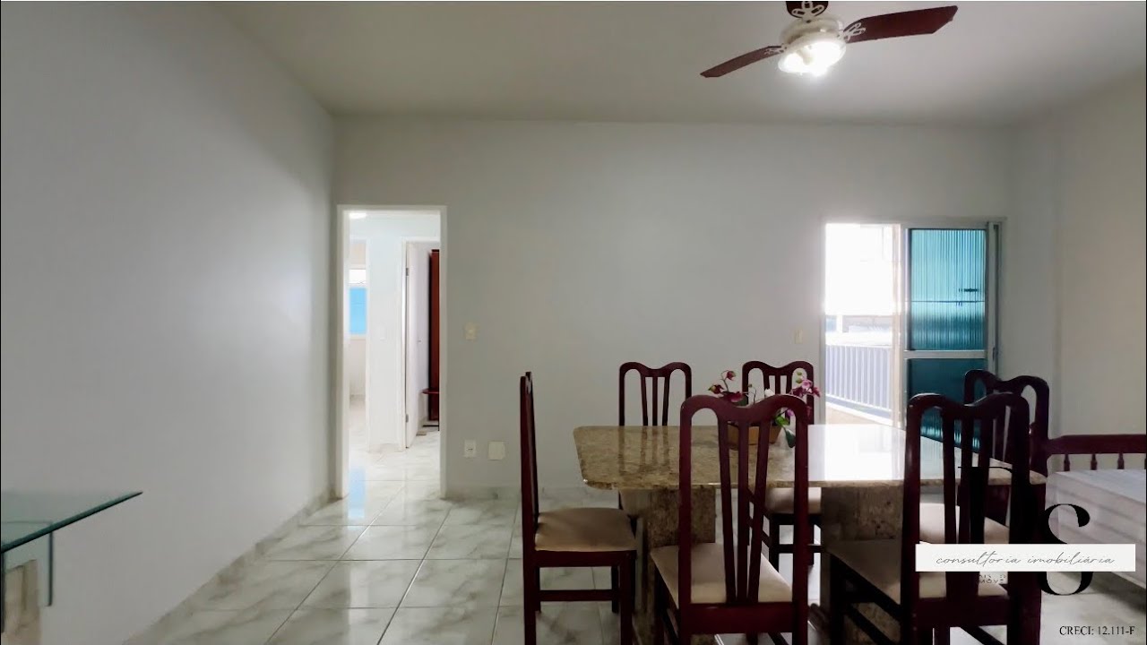 Apto Praia do Morro mobiliado com 3 quartos, suíte e vaga