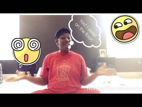 Sleeping on the Floor and 34 Weeks Pregnant! Day1 Japanese futon bed.