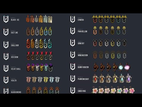 Rainbow Six Siege - Every Owned Ranked Charms From Operation Black Ice to Operation Heavy Mettle