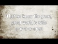 Juliet Lyons - Great Great World (Lyrics On Screen ...