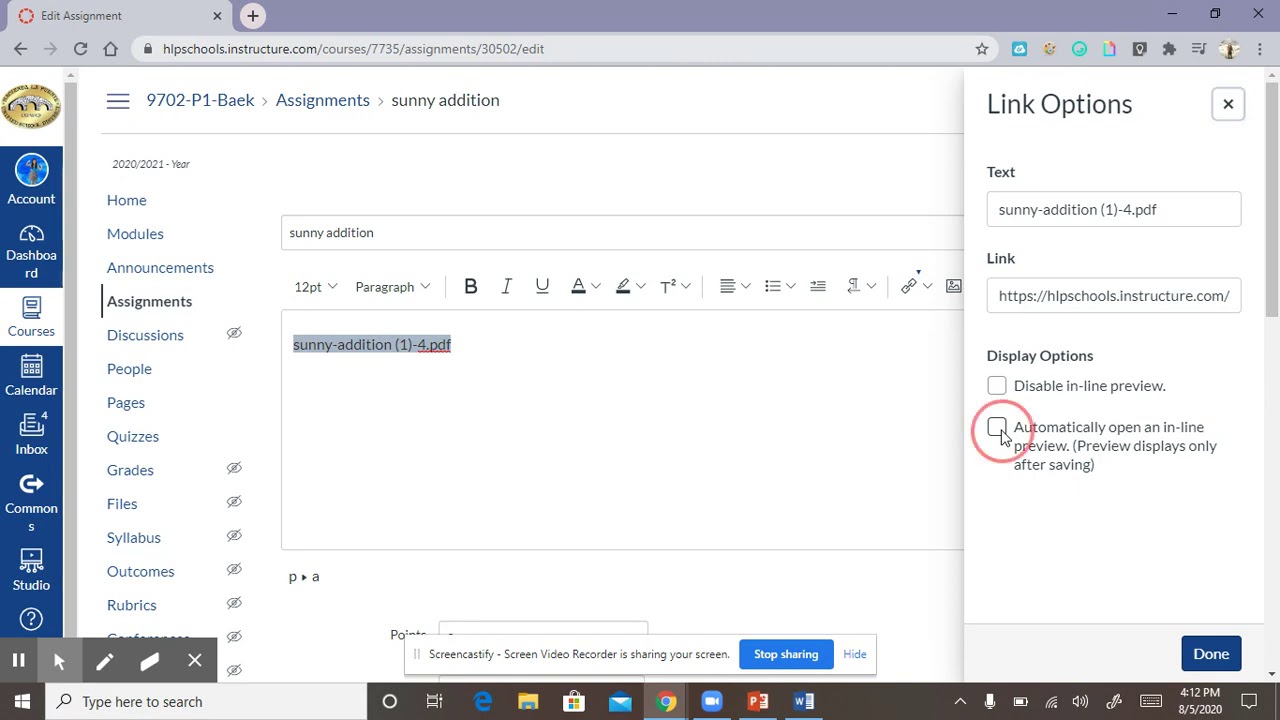 Embed a PDF or Any Document in Canvas Learning Management System - Tutorial