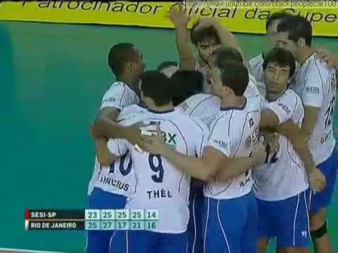Superliga Masculina de Volei 2011/2012 (quartas) - Sesi SP 2 x 3 RJX Rio de Janeiro - jogo 1