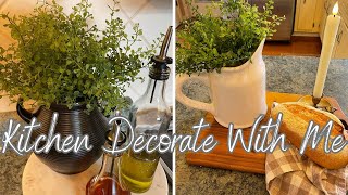 HOW TO STYLE A FUNCTIONAL KITCHEN USING EVERYDAY DECOR | KITCHEN DECORATE WITH ME