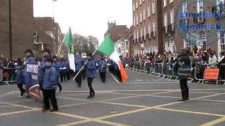 preview picture of video 'Limerick International Band Parade Sun 15th March 2015'