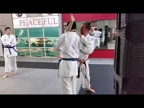 Sensei Poage Teaching Naihanchi Nidan Oyo Bunkai