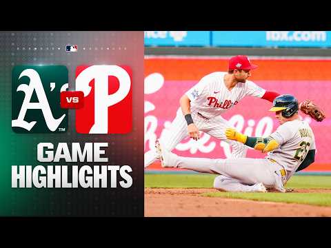 필라델피아 VS 애슬레틱스 6:3 MLB 스포츠하이라이트