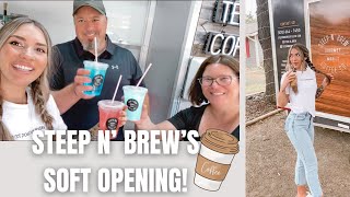 VLOG: MY FAMILY OPENED A MOBILE COFFEE SHOP! | Steep N' Brew in Cibolo, Texas