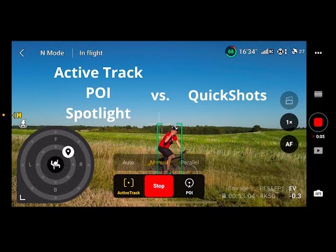 Active Track vs. POI vs. Spotlight vs. QuickShots nagrywamy dronem siebie podczas aktywności