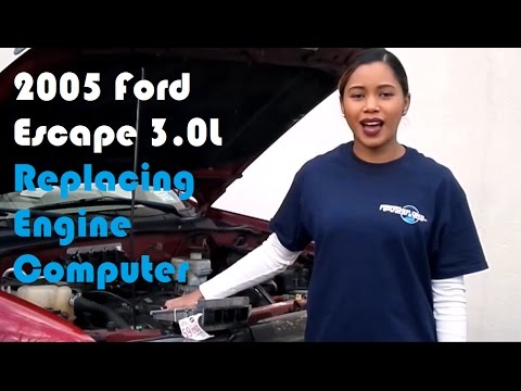 2005 Ford Escape PCM replacement tutorial by Flagship One.