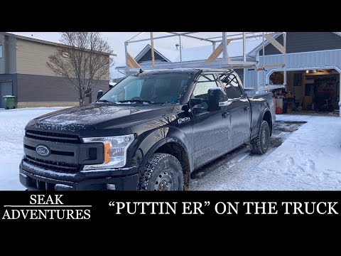 Building Our Truck Camper- E4-First Time Testing The Frame On The Truck