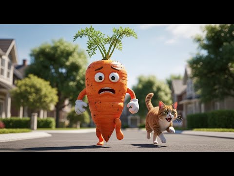 The Great Carrot Escape: Real-Life Cat vs Carrot Adventure