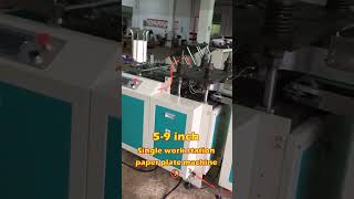 Paper plate machine: 5-9 inch Single work station ①  Paper plate making process