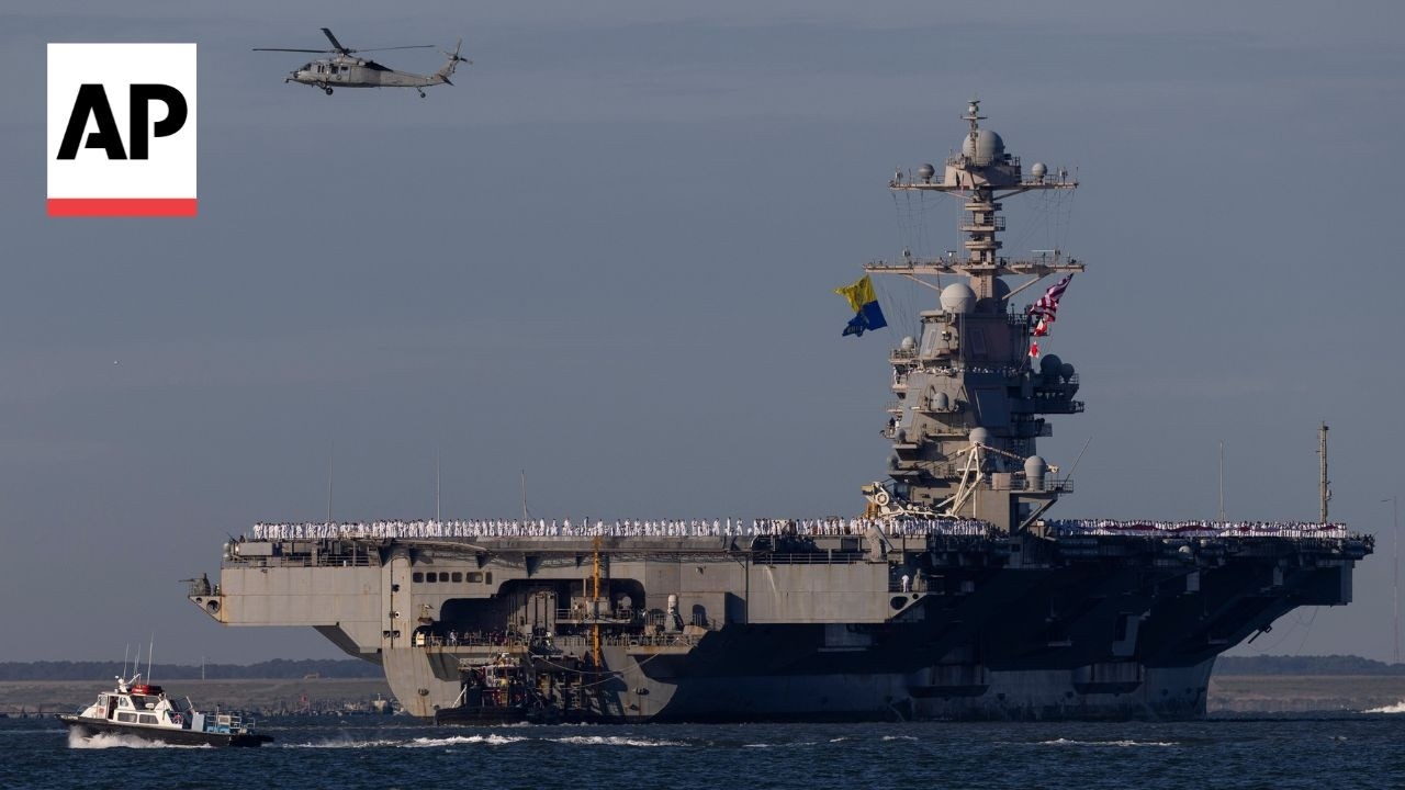 Video | USS Ford returns home after 11-month deployment supporting Iran war and Maduro's capture
