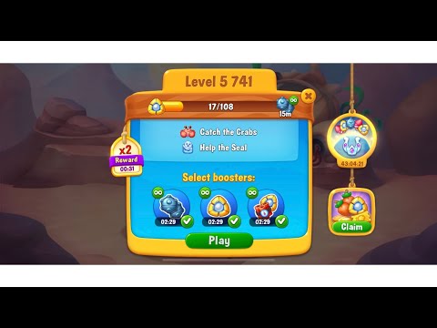 Fishdom mobile game, level 5741